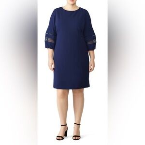 Lauren Ralph Lauren Blue Courtenia Dress